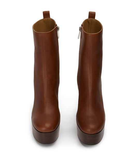 Botas Plataforma Tony Bianco Tyra Cognac 12cm Marrones | XCRBH59298