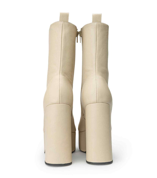 Botas Plataforma Tony Bianco Tyra Vanilla Venice 12cm Amarillo Claro | TCRPQ46201