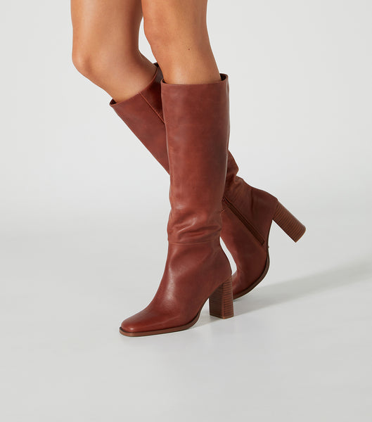 Botas de Tacon Tony Bianco Asher Cognac 8.5cm Marrones | TCRPQ65933