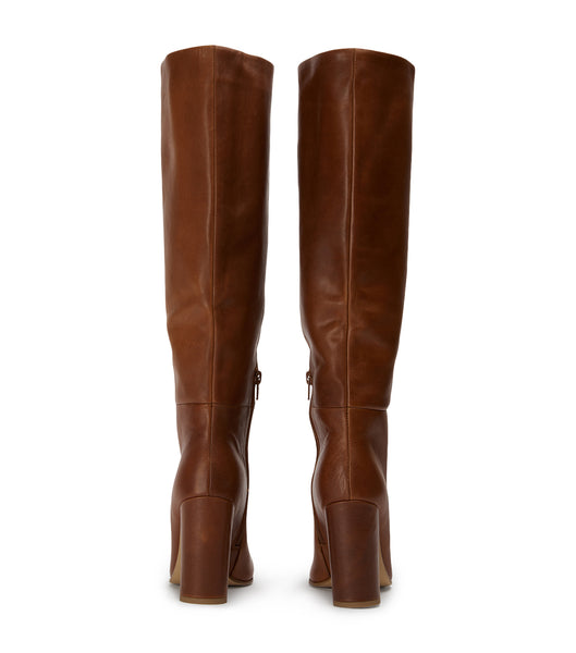 Botas de Tacon Tony Bianco Boss Cognac 9.5cm Marrones | UCRND37076