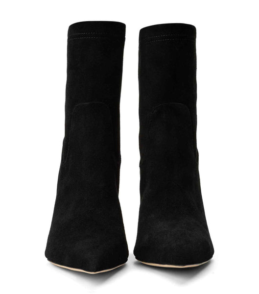 Botas de Tacon Tony Bianco Ellie Black Suede 8.5cm Negras | CRXBR91210