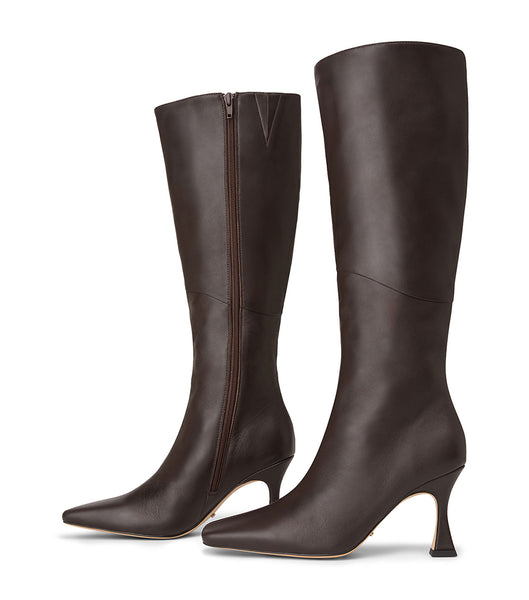 Botas de Tacon Tony Bianco Fantasy Chocolate Nappa 8cm Chocolate | ECRHC50852