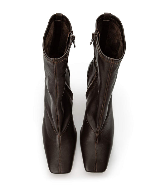 Botas de Tacon Tony Bianco Halsey Chocolate Nappa 10.5cm Chocolate | ECRHC18961