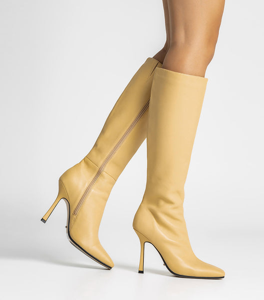 Botas de Tacon Tony Bianco Havana Butter Nappa 10.5cm Amarillo | CRQCS51016