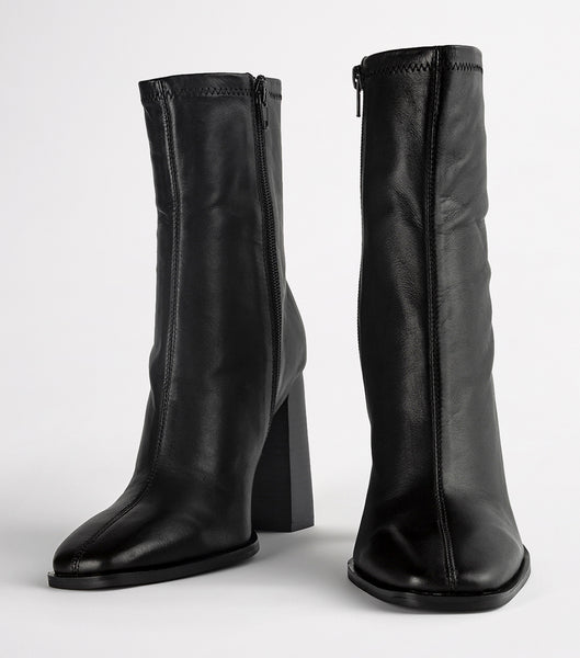 Botas de Tacon Tony Bianco Ines Black Como 10cm Negras | XCRBH98313