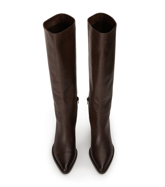 Botas de Tacon Tony Bianco Peppe Choc Como 7.5cm Chocolate | CRJBT94268