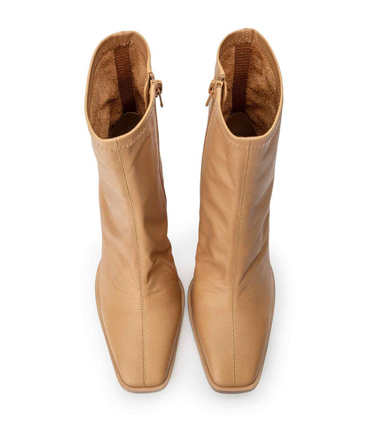 Botas de Tacon Tony Bianco Rover Caramel Venice 8.5cm Beige | CRNEJ22227