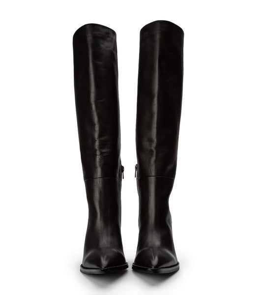 Botas de Tacon Tony Bianco Skyla Black Como 9cm Negras | DCRKV80508