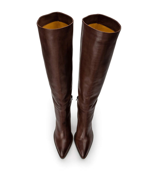 Botas de Tacon Tony Bianco Skyla Choc Como 9cm Chocolate | XCRBH37008