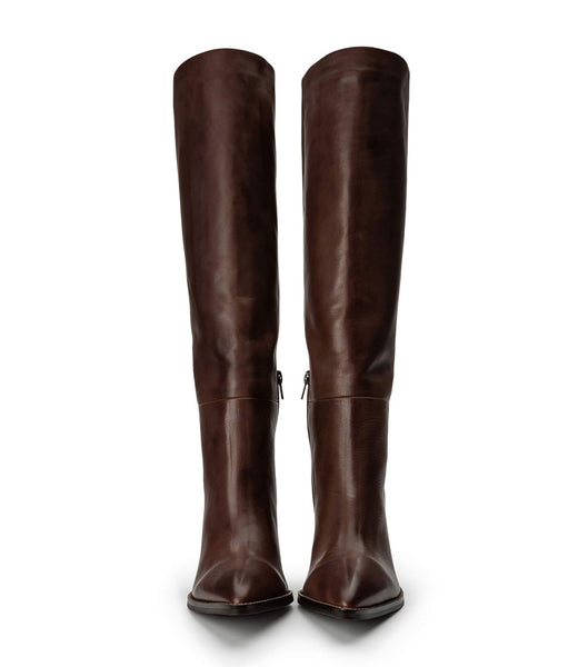 Botas de Tacon Tony Bianco Skyla Choc Como 9cm Chocolate | XCRBH37008