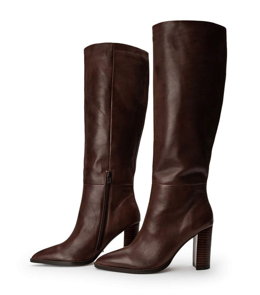 Botas de Tacon Tony Bianco Skyla Choc Como 9cm Chocolate | XCRBH37008