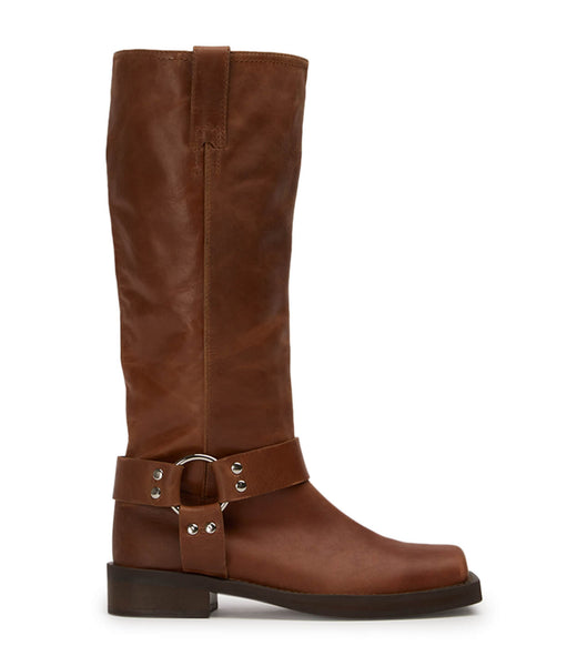 Botas de combate Tony Bianco Biker Cognac 3.5cm Marrones | CRCIF89874