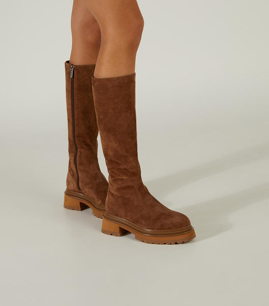 Botas de combate Tony Bianco Hitch Saddle Suede 5.5cm Marrones | CRDFL12841