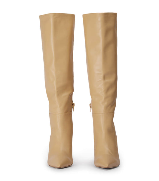 Botas de media pantorrilla Tony Bianco Drake Butter Nappa 9.5cm Beige | ECRHC40088