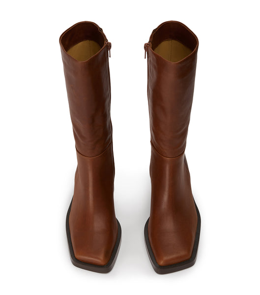 Botas de media pantorrilla Tony Bianco Prestige Cognac 8cm Marrones | CRQCS23125