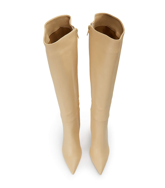 Botas de tacón de aguja Tony Bianco Apollo Butter Nappa 10.5cm Beige | GCREC37369