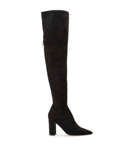 Botas elásticas Tony Bianco Estella Black Stretch Suede 8.5cm Negras | QCRWA29321