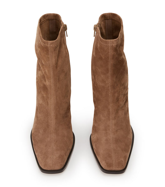 Botas elásticas Tony Bianco Rover Saddle Suede 8.5cm Marrones | FCRUI53215