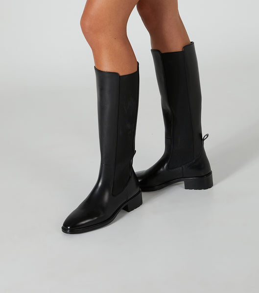 Botas hasta las rodillas Tony Bianco Emrata Black Como 4cm Negras | LCRSX20435