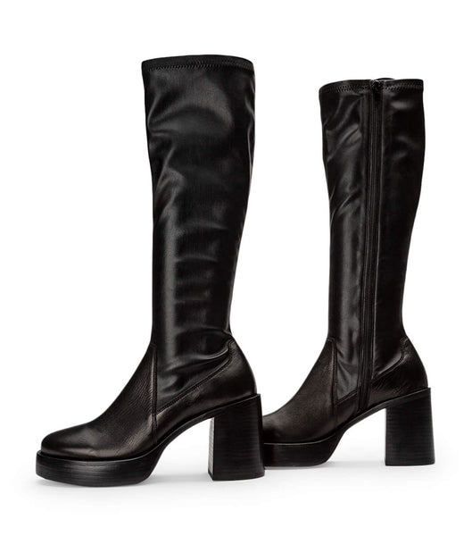 Botas hasta las rodillas Tony Bianco Tibby Black Venice/Black Venezia 9cm Negras | CRCIF56296