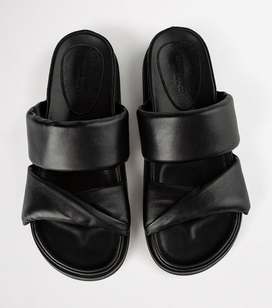 Chanclas Tony Bianco Henry Black Nappa 3.5cm Negras | CRDYB36664