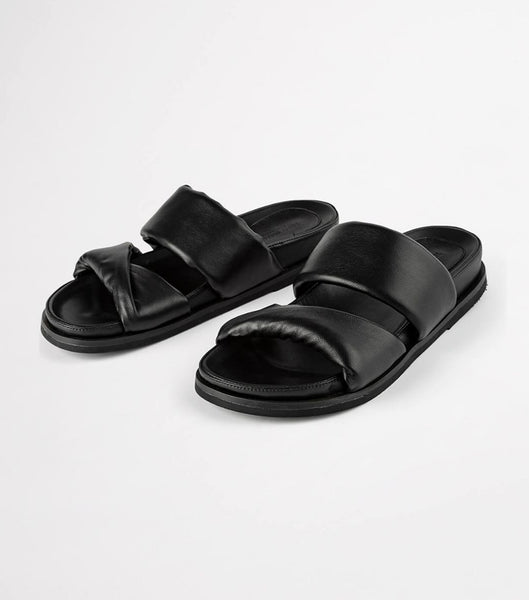 Chanclas Tony Bianco Henry Black Nappa 3.5cm Negras | CRDYB36664