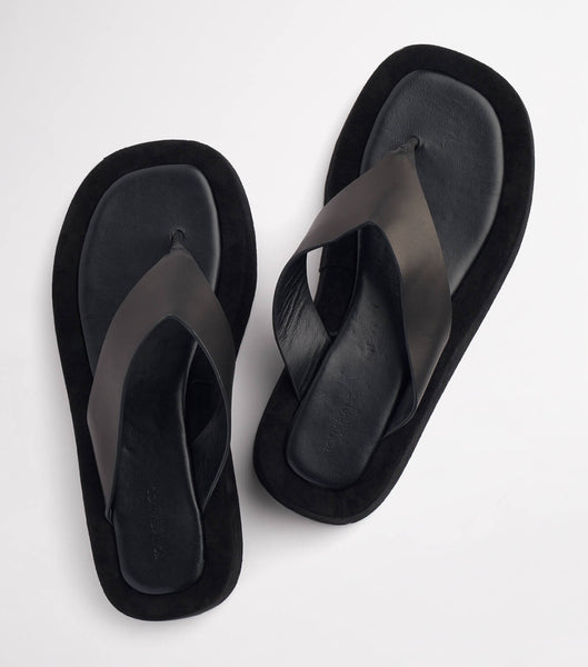 Chanclas Tony Bianco Ives Black Como 3.5cm Negras | ECRHC49655