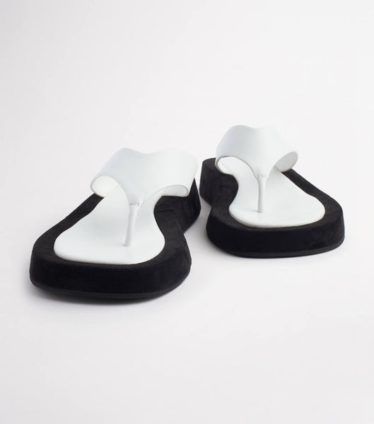 Chanclas Tony Bianco Ives Milk Capretto 3.5cm Blancas | YCRVQ98090