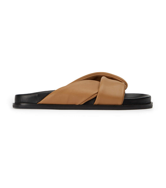 Chanclas Tony Bianco Lora Biscuit Nappa 1.5cm Marrones | ZCRNQ78331