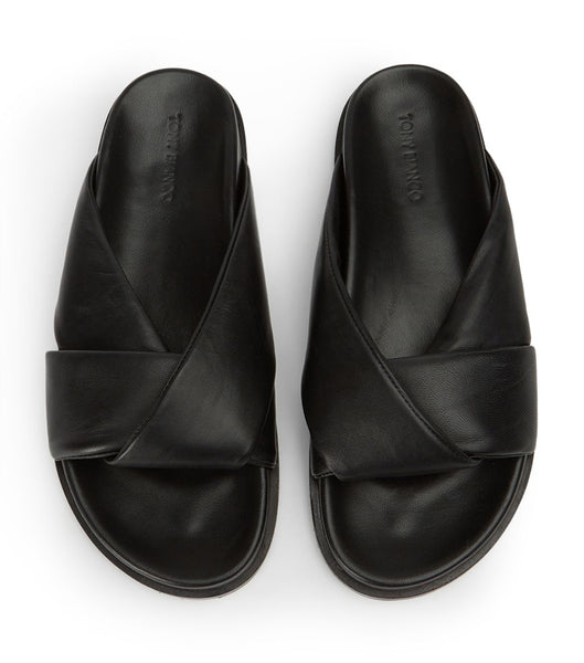 Chanclas Tony Bianco Lora Black Nappa 1.5cm Negras | QCRUV84144