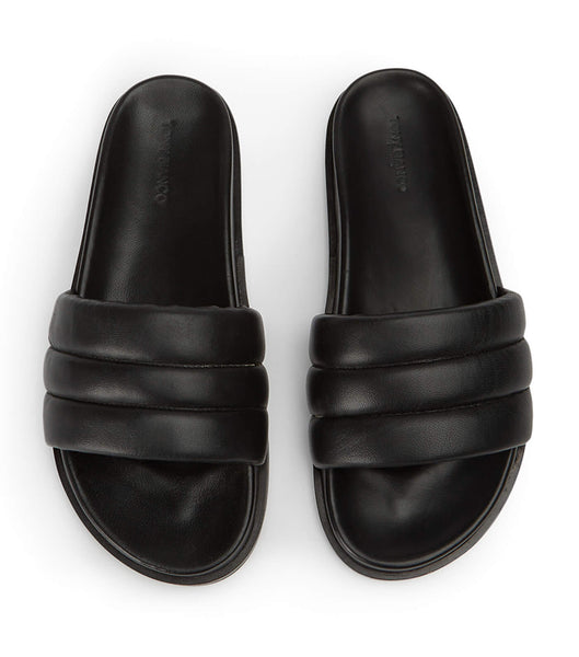 Chanclas Tony Bianco Lucas Black Nappa 1.5cm Negras | CRNZX61748