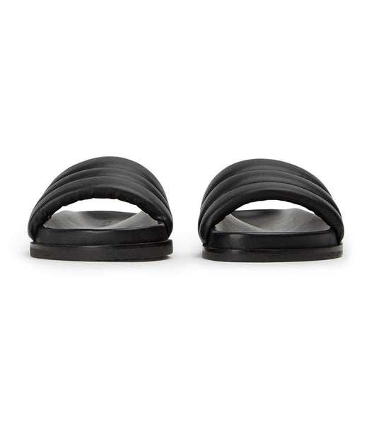 Chanclas Tony Bianco Lucas Black Nappa 1.5cm Negras | CRNZX61748