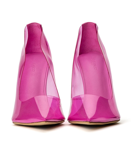Court Shoes Tony Bianco Alijah Pink Vinylite/Pink Nappa 10.5cm Rosas | CRXBR56352