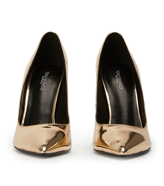 Court Shoes Tony Bianco Anja Gold Shine 10.5cm Doradas | XCRBH34911