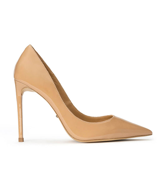 Court Shoes Tony Bianco Anja Nude Patent 10.5cm Beige | CRDFL10342