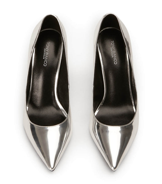 Court Shoes Tony Bianco Anja Silver Shine 10.5cm Plateadas | FCRUI44370