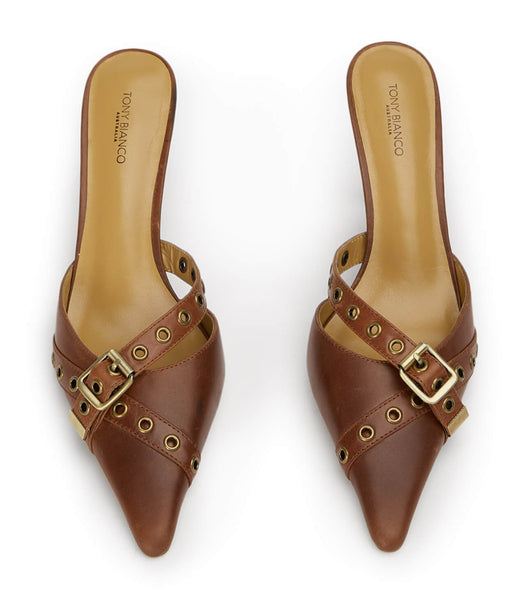 Court Shoes Tony Bianco Savoir Cognac 8cm Marrones | CRCIF27594