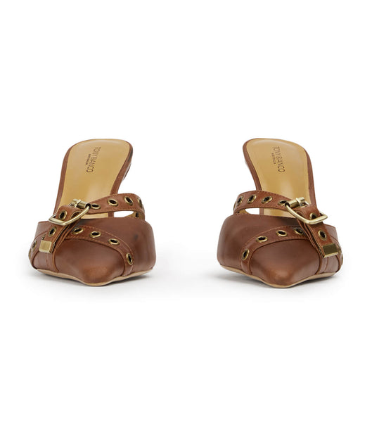 Court Shoes Tony Bianco Savoir Cognac 8cm Marrones | CRCIF27594