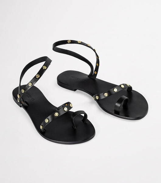 Flat Sandals Tony Bianco Finola Black 1cm Negras | CREGJ98426