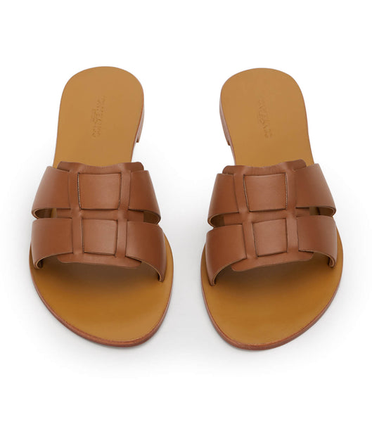 Flat Sandals Tony Bianco Force Tan 1cm Marrones | ZCRMJ14035