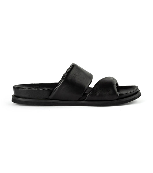 Flat Sandals Tony Bianco Henry Black Nappa 3.5cm Negras | FCRHY97482