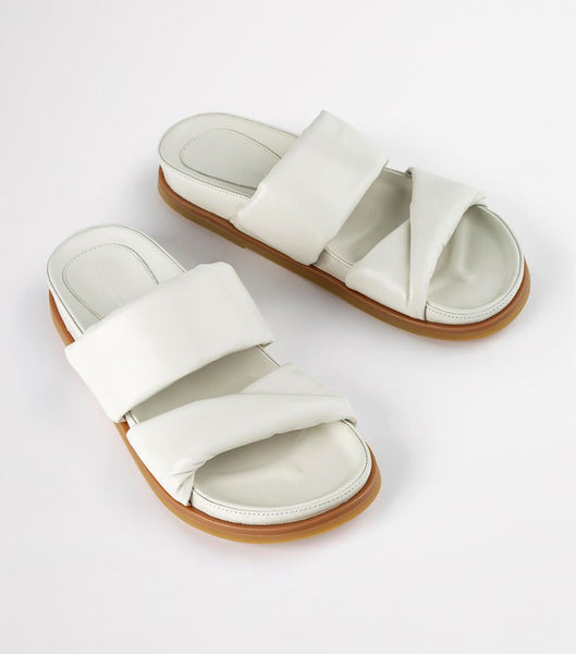 Flat Sandals Tony Bianco Henry Dove Nappa 3.5cm Blancas | GCRUC68574