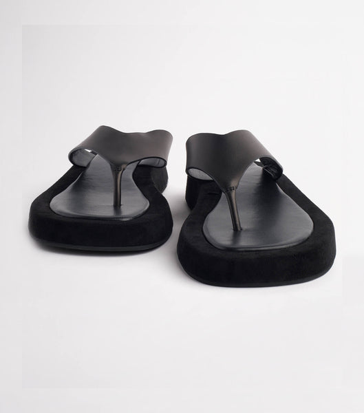 Flat Sandals Tony Bianco Ives Black Como 3.5cm Negras | CRDFL71662