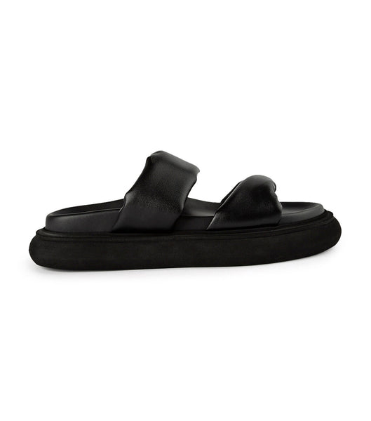 Flat Sandals Tony Bianco June Black Nappa 3cm Negras | CRJZR39851