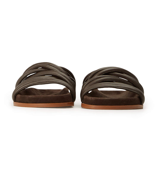 Flat Sandals Tony Bianco Loki Chocolate Nappa Chocolate | ACRDF72103