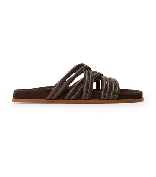 Flat Sandals Tony Bianco Loki Chocolate Nappa Chocolate | ACRDF72103