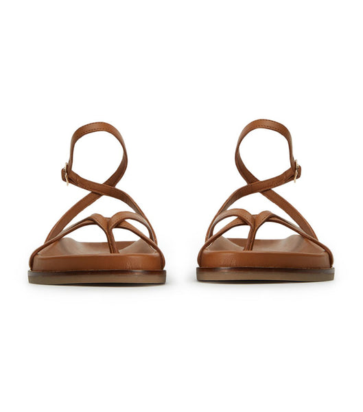 Flat Sandals Tony Bianco Lucie Tan Nappa 1.5cm Marrones | BCRSO75622