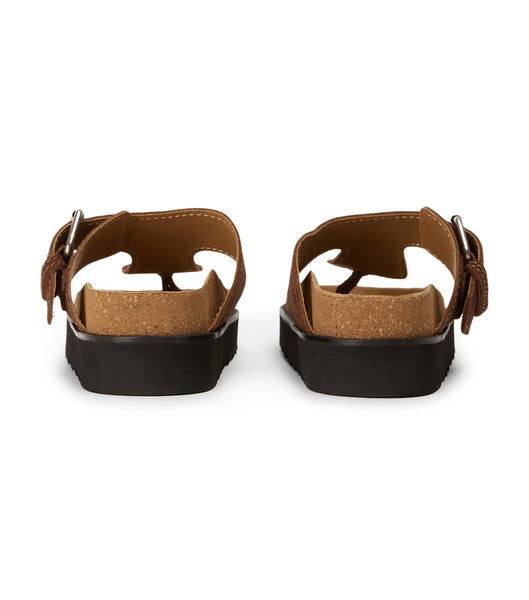 Flat Sandals Tony Bianco Marlo Choc Suede 3cm Marrones | DCRVO62949