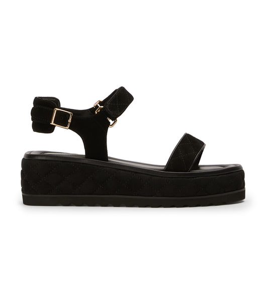 Flat Sandals Tony Bianco Zahara Black Suede 6cm Negras | CRZDE56083