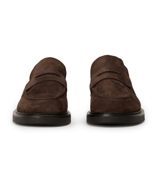 Loafers Tony Bianco Cherish Espresso Suede 4.5cm Chocolate | ECRVG45054